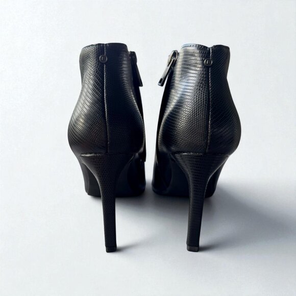 NWT French Connection ALLY Black Ankle Boots | Size 6.5 | 3" Heel - Picture 4 of 10